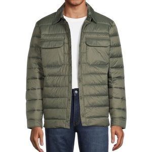 NWT GEORGE Men’s Puffer Style Shirt Jacket Green Midnight SMALL - XL